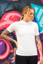 women's essential tee in white